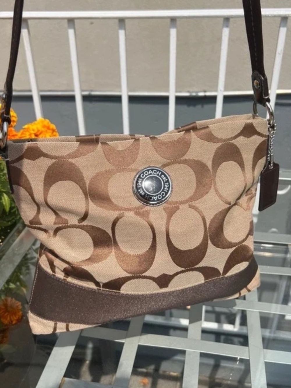 Coach Signature C Crossbody File Bag (F19220)